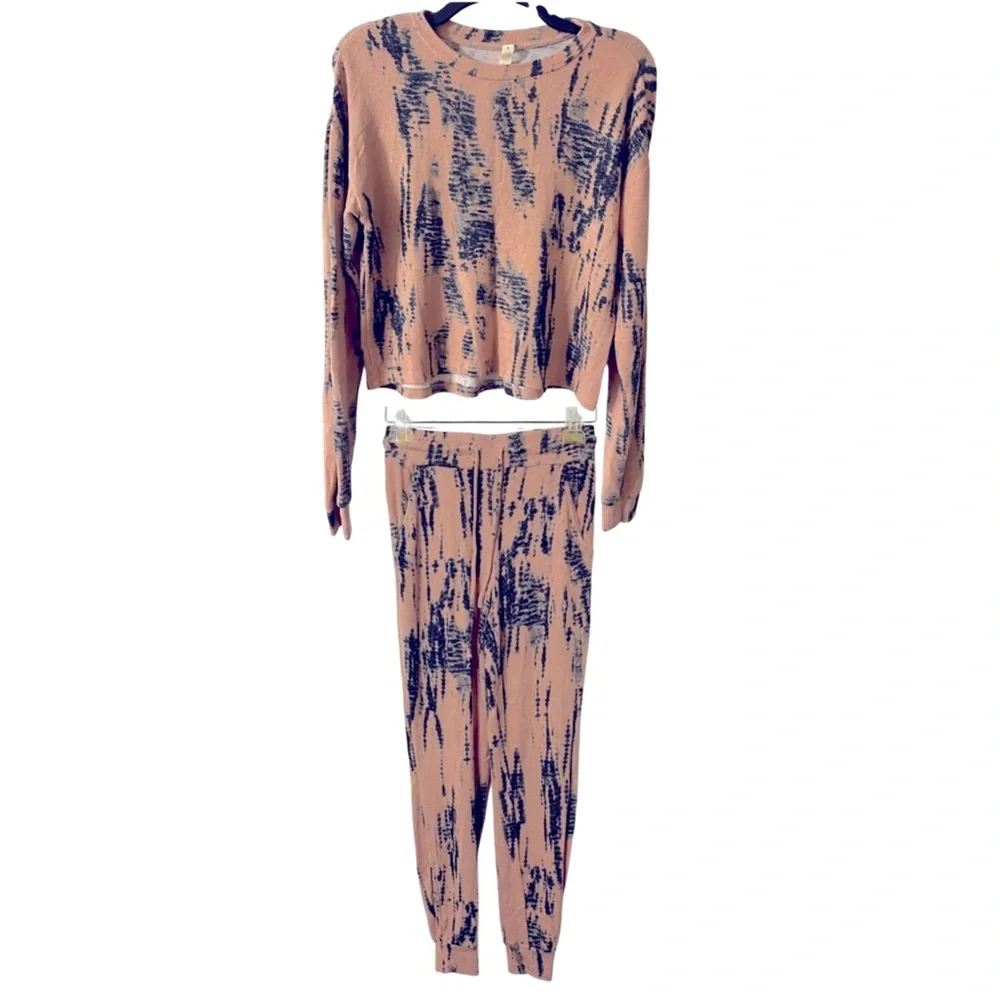 FORNIA Pajamas, Tie Dye,Loungewear Set, PJ, Soft, stretchy, Sz XS, cozy, comfy - Picture 3 of 16